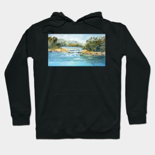 Outgoing tide, Gogleys Lagoon Hoodie